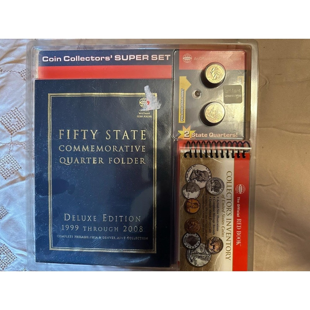 Whitman Coin Collectors' Super Set w/ 2 State Quarters, Deluxe Edition NEW‎